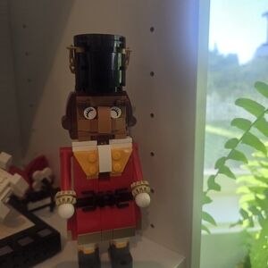 LEGO Nutcracker Figure Toy Building Set, Holiday Home Decor Piece, Christmas Gif